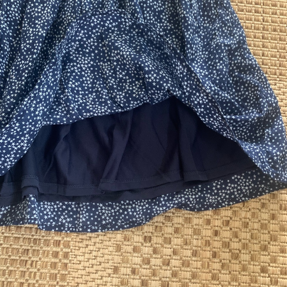 Old Navy Blue and White Stars Print Mini Circle Skirt - Picture 3 of 6